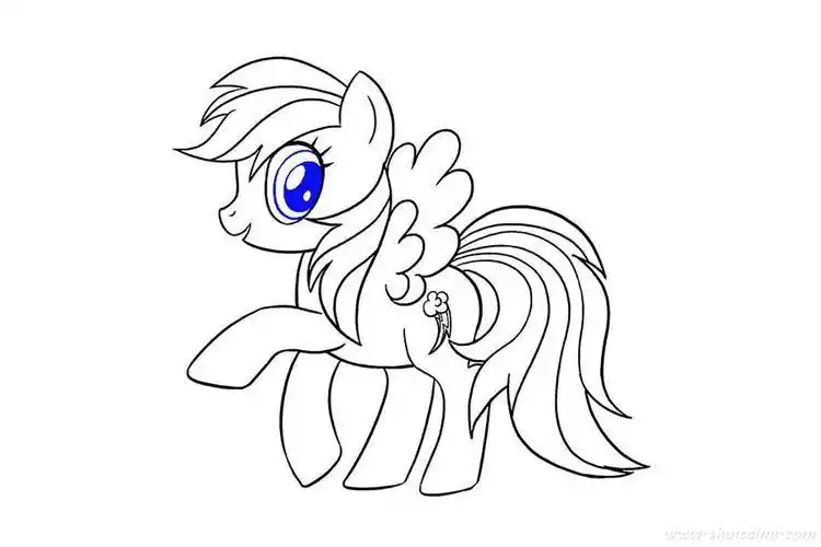 小马宝莉的q版简笔画