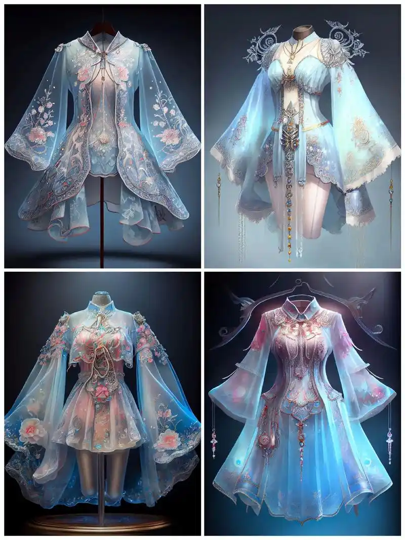 古风仙女裙系列(一)#穿搭 #汉服 #汉元素 #服装设计 - 抖音