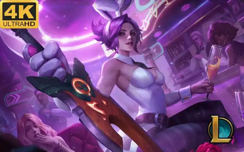 【英雄联盟】雾雨之刃 兔女郎-锐雯 4k动态壁纸