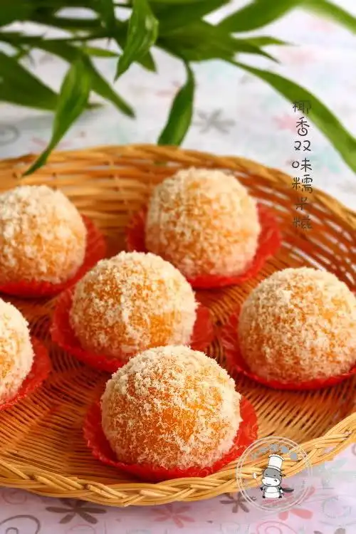 双味糯米糍-甜品-菜谱