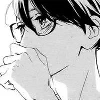 戴眼镜的漫画男生头像男生漫画黑白头像