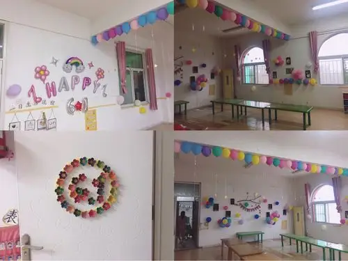 布置好的教室,焕然一新.透着快乐的气息