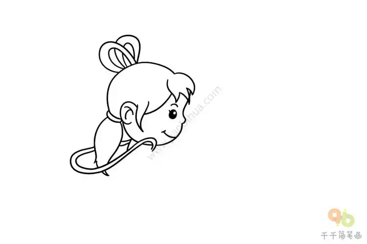 织女简笔画画法