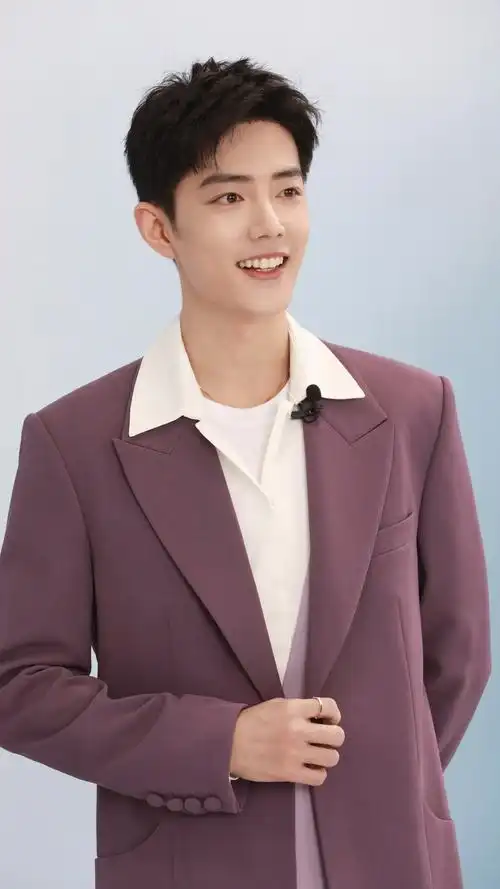 肖战帅气西装照片4k手机壁纸