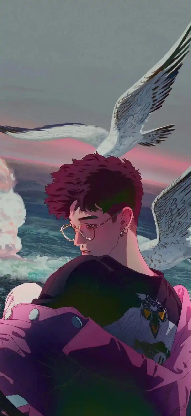 有粉丝让多出点男生壁纸这组可不