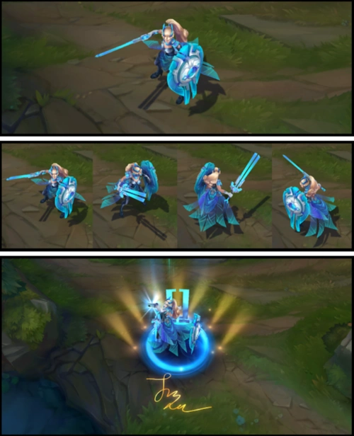 119版本dwg冠军皮肤登场烬的大翅膀凯南是韩文签名