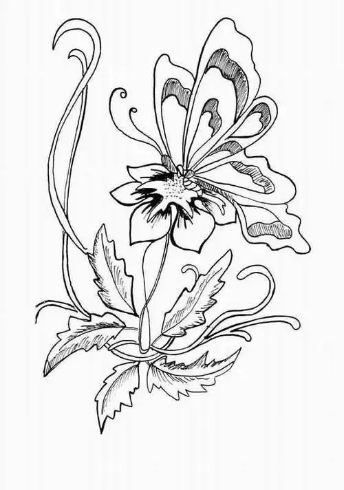 简单的连续纹样简笔画简笔画飞鸟花纹矢量素材下载如意图案简笔画 第6