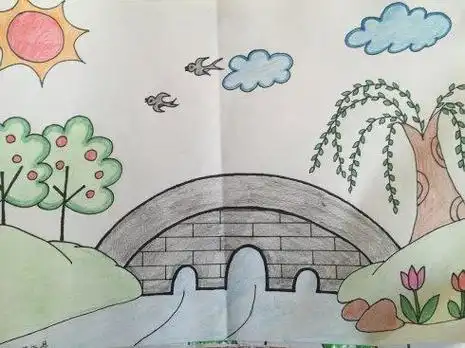 孩子眼中的春天简笔画