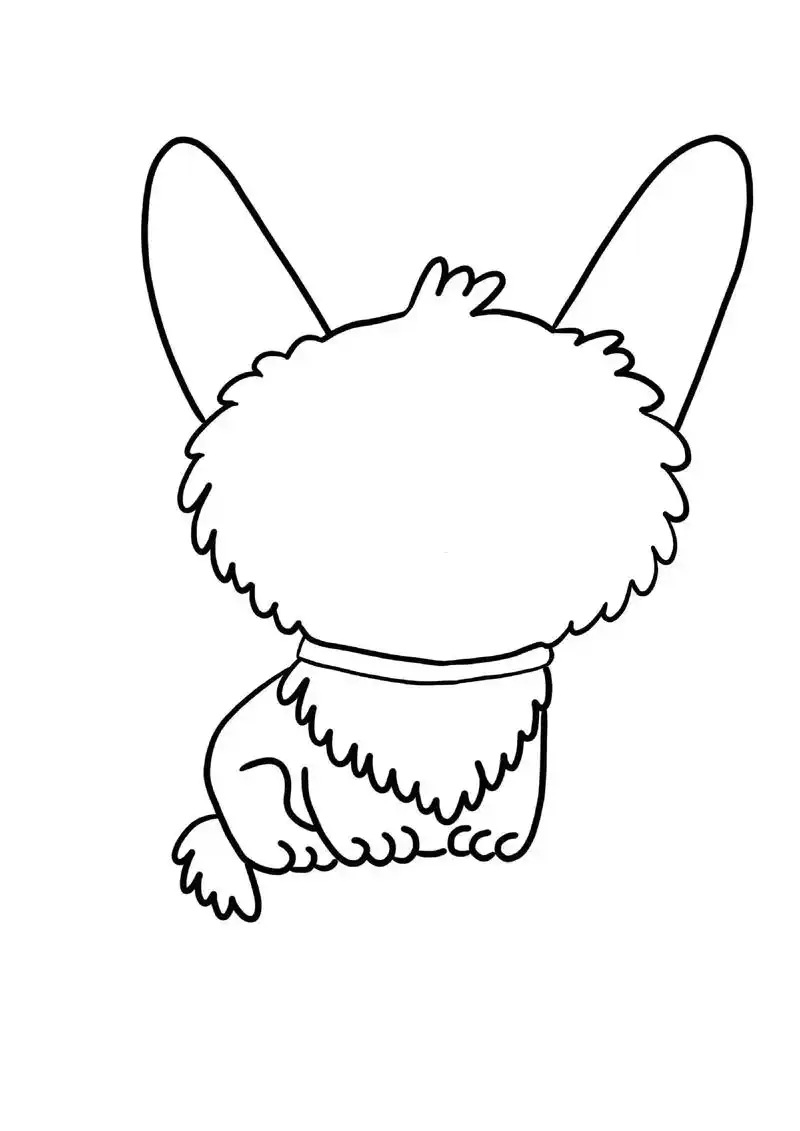 狗狗简笔画步骤