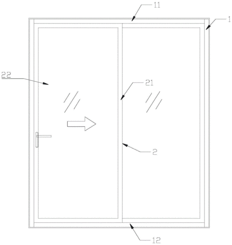 高密闭性推拉门的制作方法