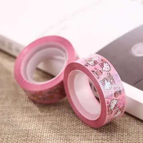 hello kitty15米长卡通礼品封装胶带办公文具透明胶带卷15mm*15米