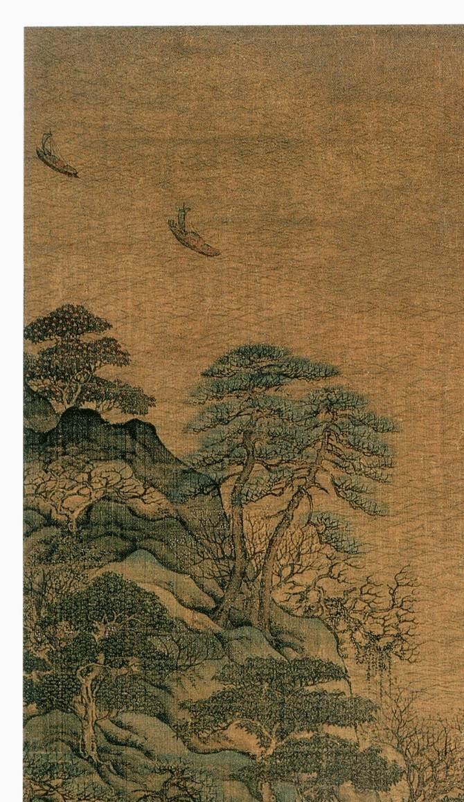 李思训《江帆楼阁图》