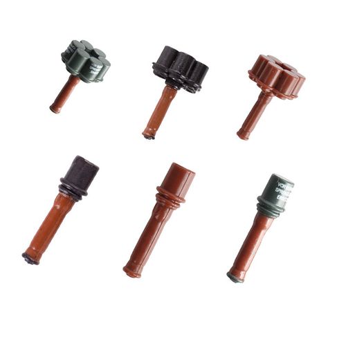 二战军事积木德军士兵武器手榴弹印刷配件国军人仔场景兼容乐高