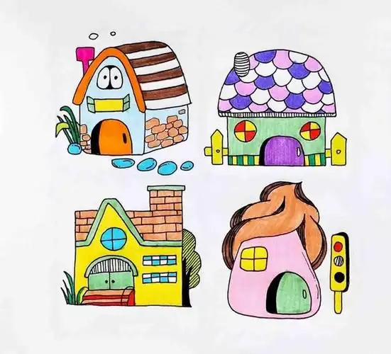 手绘简笔画,我有一个梦想小屋!