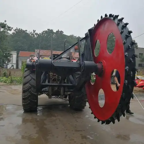 圆盘开沟机四轮拖拉机带圆盘开沟机山东公路圆盘开沟机