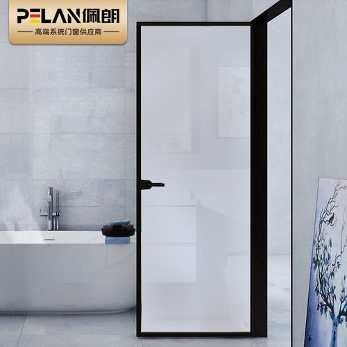 厨房门 厕所门 超白长虹灰油砂 包安装 整套门(单包边门套,双层玻璃)