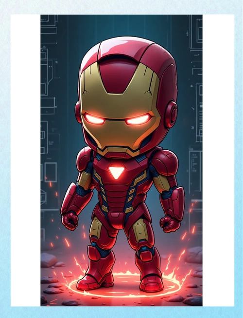 q萌钢铁侠壁纸,点亮你的每一天!