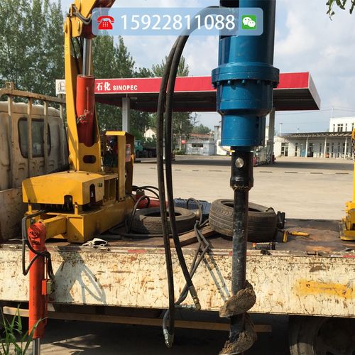 螺旋钻液压螺旋钻机挖掘机钻孔机小型电线杆挖坑机重庆农技服务