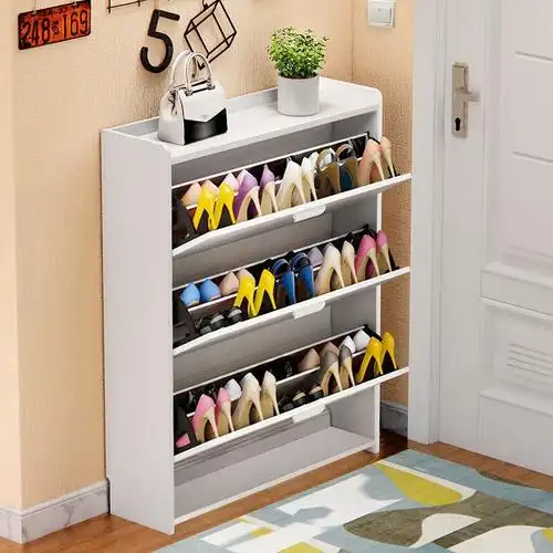 超薄翻斗鞋柜17cm口简约现代厅柜小家用省空间简易白色经济型