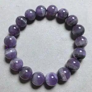 天然紫极光23水晶手链紫幽灵auralite23手串紫钛宝石紫晶水晶饰品