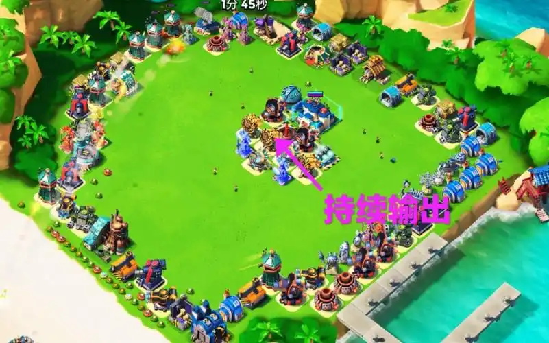 海岛奇兵万能的防御哈莫曼阵型坚不可摧