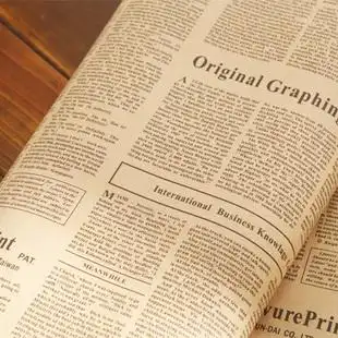 复仿古英文报纸 拍摄背景 摄影道具 礼品包装纸 zakka杂货