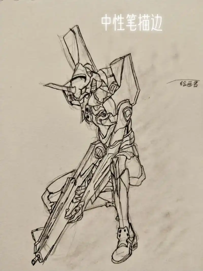 eva初号机绘画教程#eva #初号机 #绘画教程 #日常瞎 - 抖音