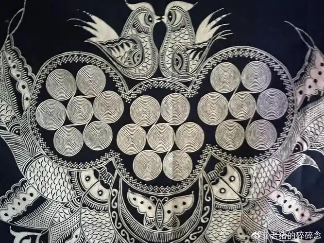 布依族蜡染传统纹样,很古朴