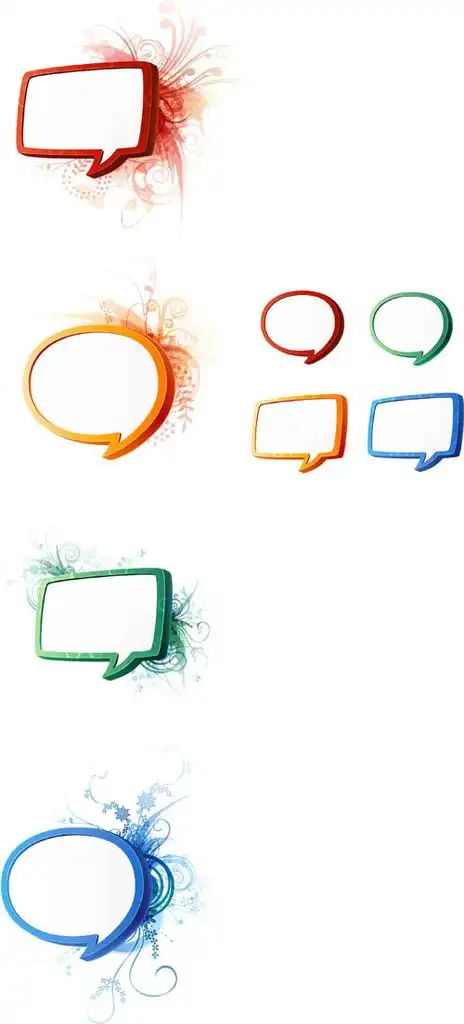 炫彩对话框矢量设计图__边框相框_底纹边框_设计图库_昵图网nipic.com