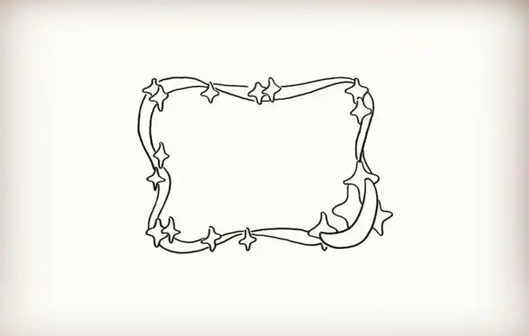 手抄报星空边框