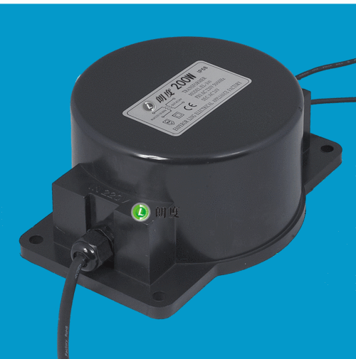 可定制圆形防水电源变压器 24v 160w 200w 水底灯防水电源变压器