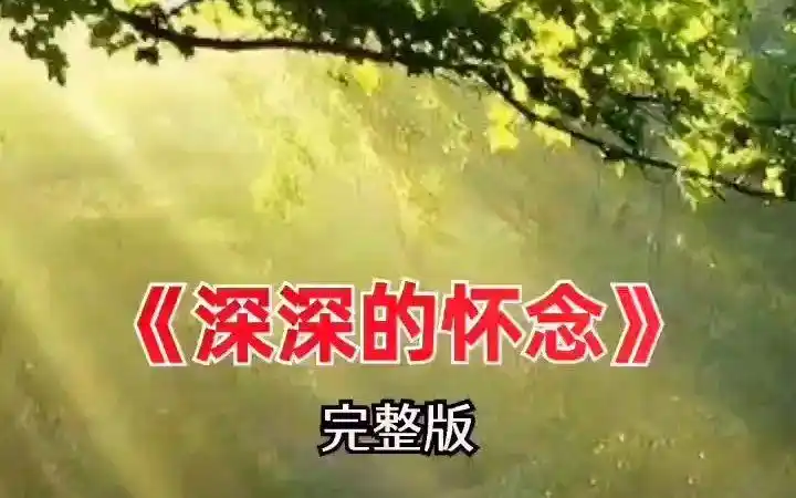 经典怀旧歌曲 深深的怀念