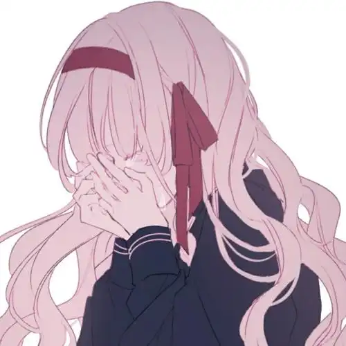 动漫头像哭泣唯美女生头像二次元侵删