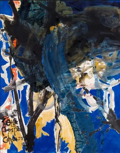 随祖父张金广习武,随伯父张国雄学水彩画,随黄霞川先生学书法和水墨画