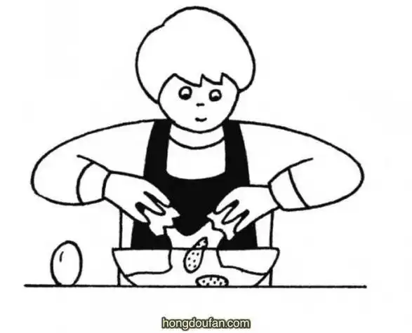 妈妈做饭的简笔画做饭的妈妈简笔画步骤教程如何画做饭的妈妈简笔画