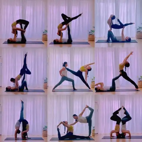 双人瑜伽体式照