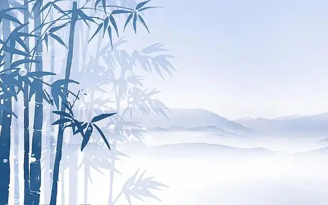 水墨竹子背景中国风唯美竹林背景图