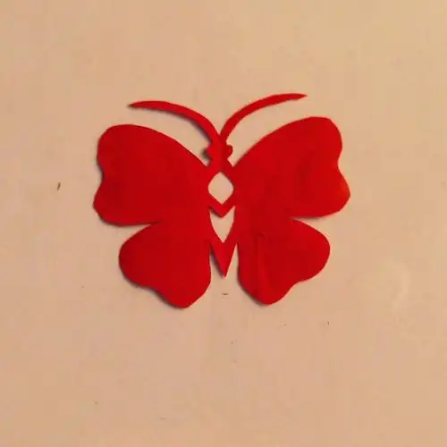 简单蝴蝶剪纸图附图解