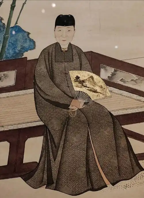 3.1.全图画面描绘了方夫人在庭院中休闲纳凉的情景