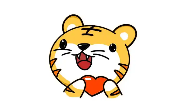 老虎头简笔画老虎头的可爱画法