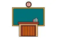 教室上课场景简笔画