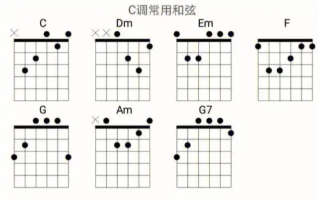 使用方法:1,先练习左手和弦,先把c调的左手指法记住.