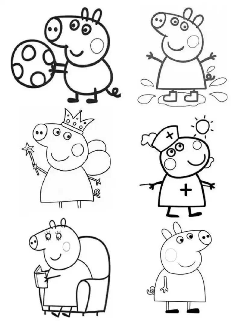 幼儿园涂色‖可打印素材 分享幼儿美术a4纸 标准a4纸大小,图片保存