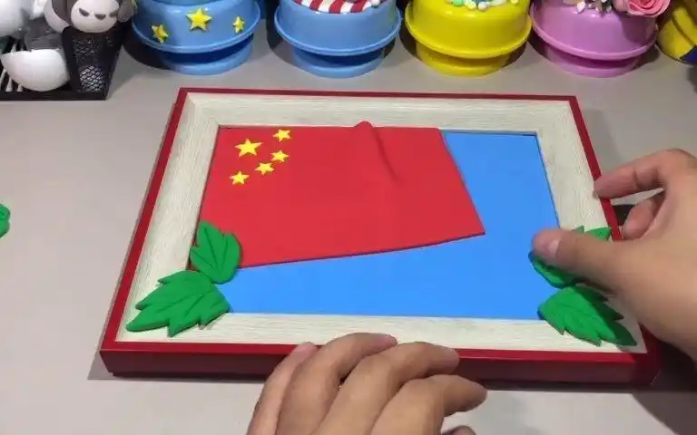 【黏土教程】培养孩子的爱国情结从国庆手工开始