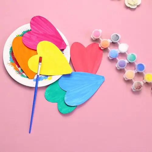 创意儿童手工diy涂色涂鸦空白风车 幼儿园美术手绘制作材料包玩具