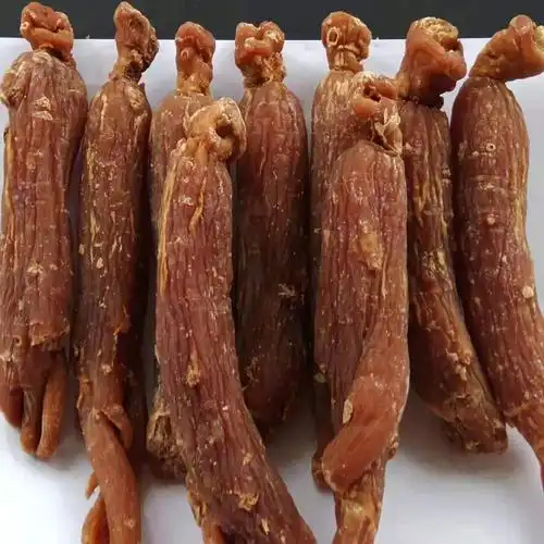 长白山野生小红参个东北正宗吉林生晒人大红参非高丽参片无糖红参