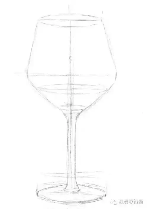 【素描教程】带你素描画一只玻璃高脚杯_素描教程绘画学院_零二七艺考