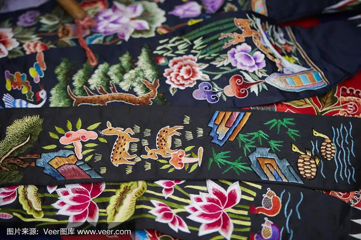 传统,朝鲜民族,刺绣,东亚人,图像