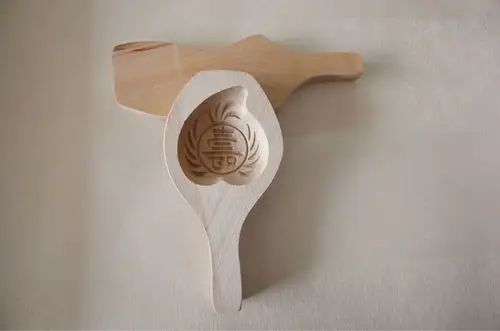 馒头模具月饼模具卡子深桃繁体巧饼木模子