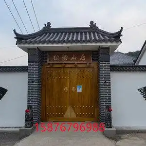 庭院大门围墙大门中式图片